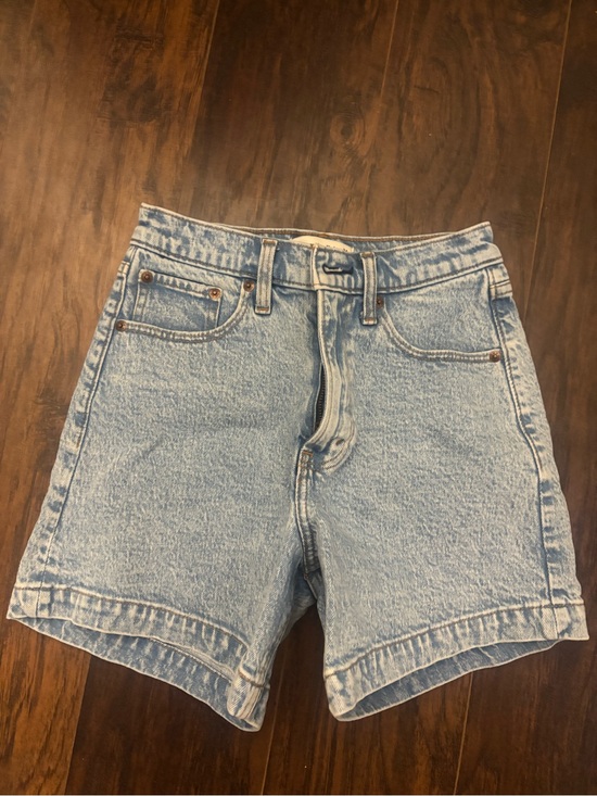 Abercrombie & Fitch Pants - Abercrombie & Fitch Light Blue High-Rise Denim Shorts